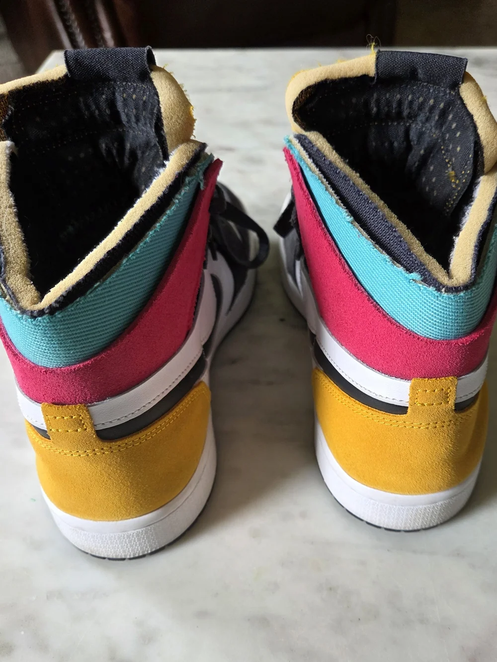 Men's 6 Air Jordan 1 High Zoom Comfort Multi-Color Basketball Shoes